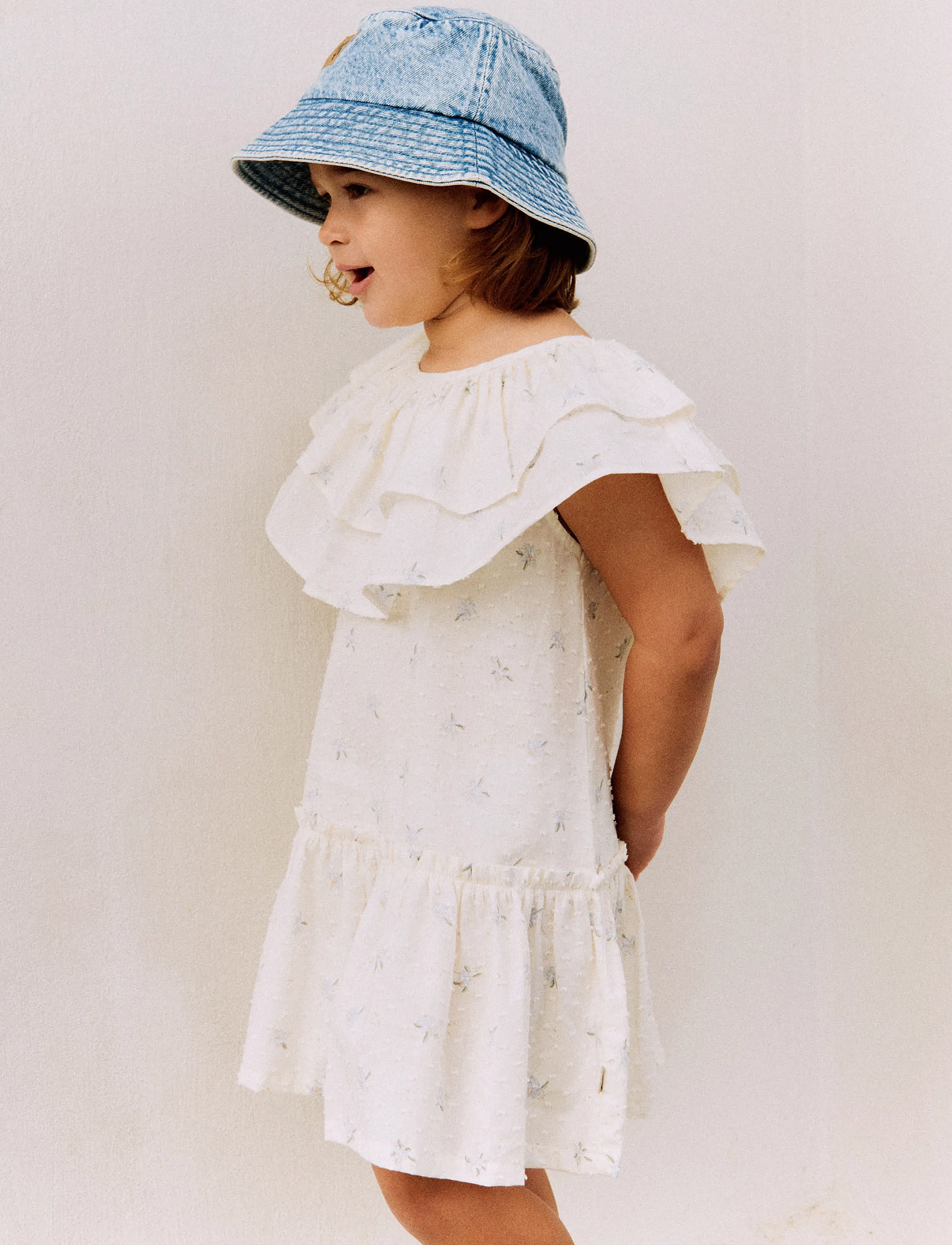Wheat Dress Bitten, 110, Casual Dresses, Creme - Short-sleeved Kinder