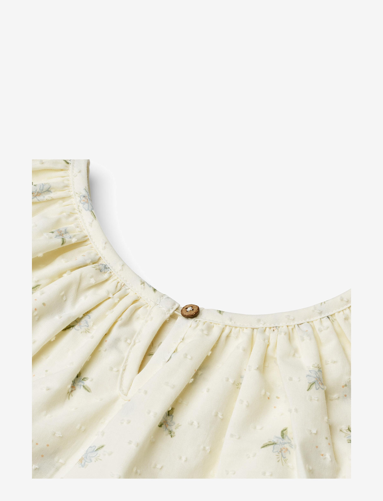 Wheat - Dress Bitten - kortärmade vardagsklänningar - blue flowers - 3