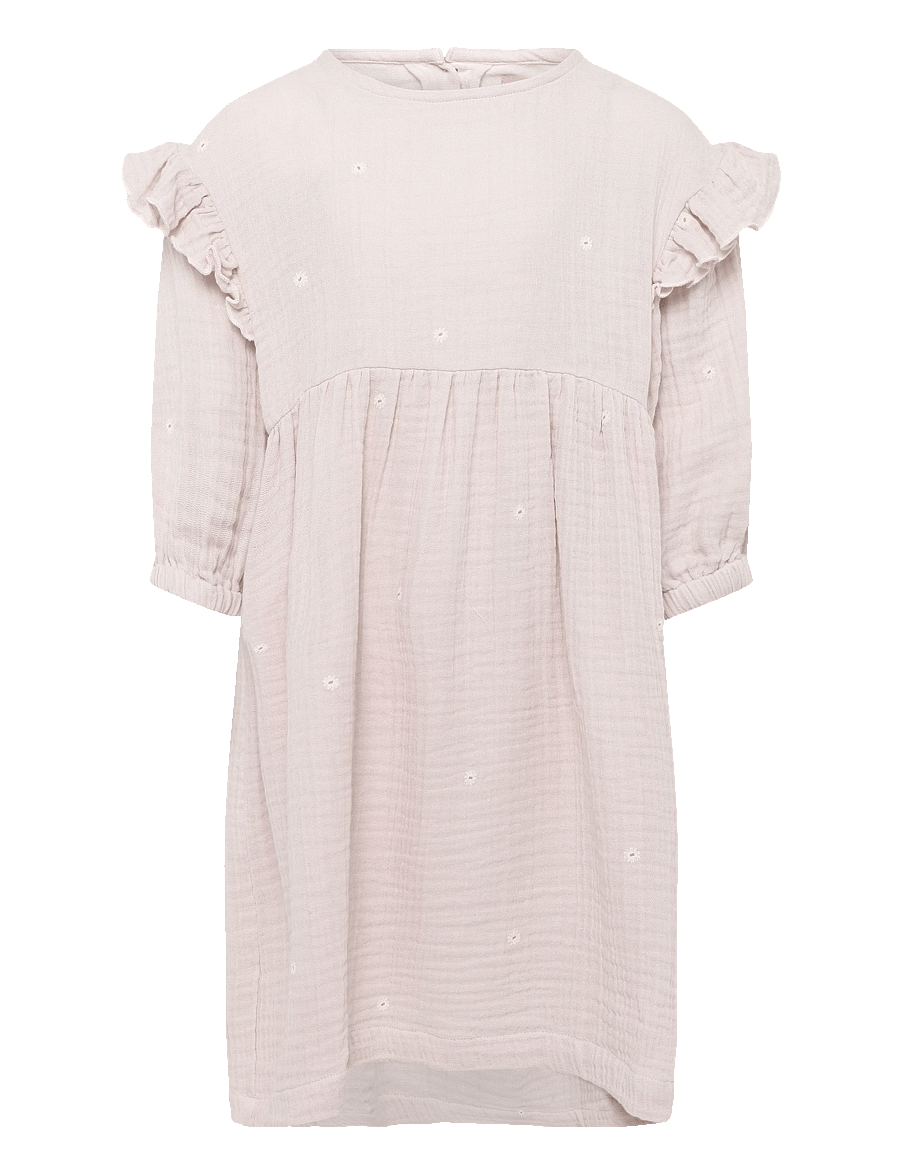 Wheat - Dress 3/4 Sleeve Gro - langærmede hverdagskjoler - purple light flowers - 0