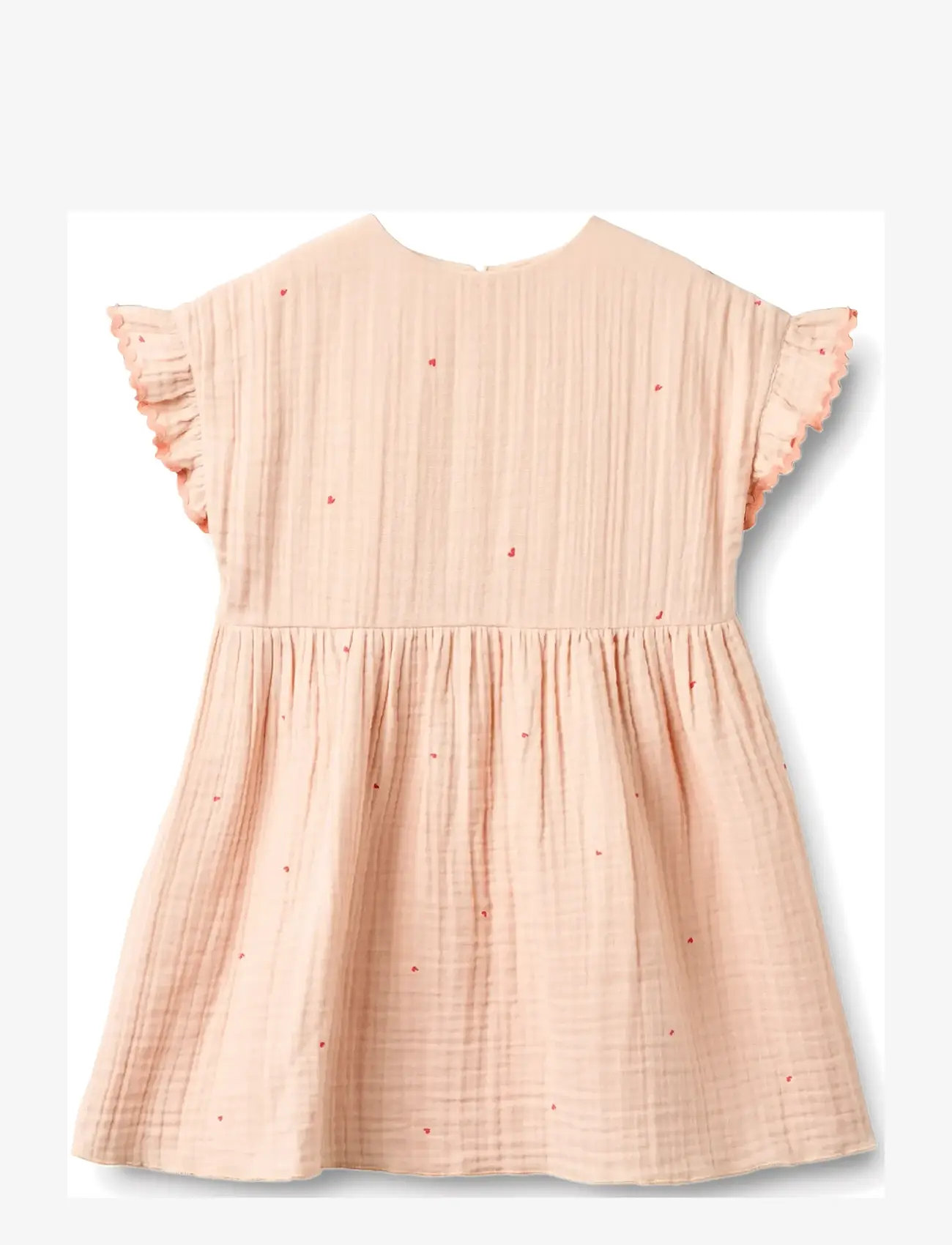 Wheat - Dress Lace Thit - Ærmeløse babykjoler - powder hearts - 1