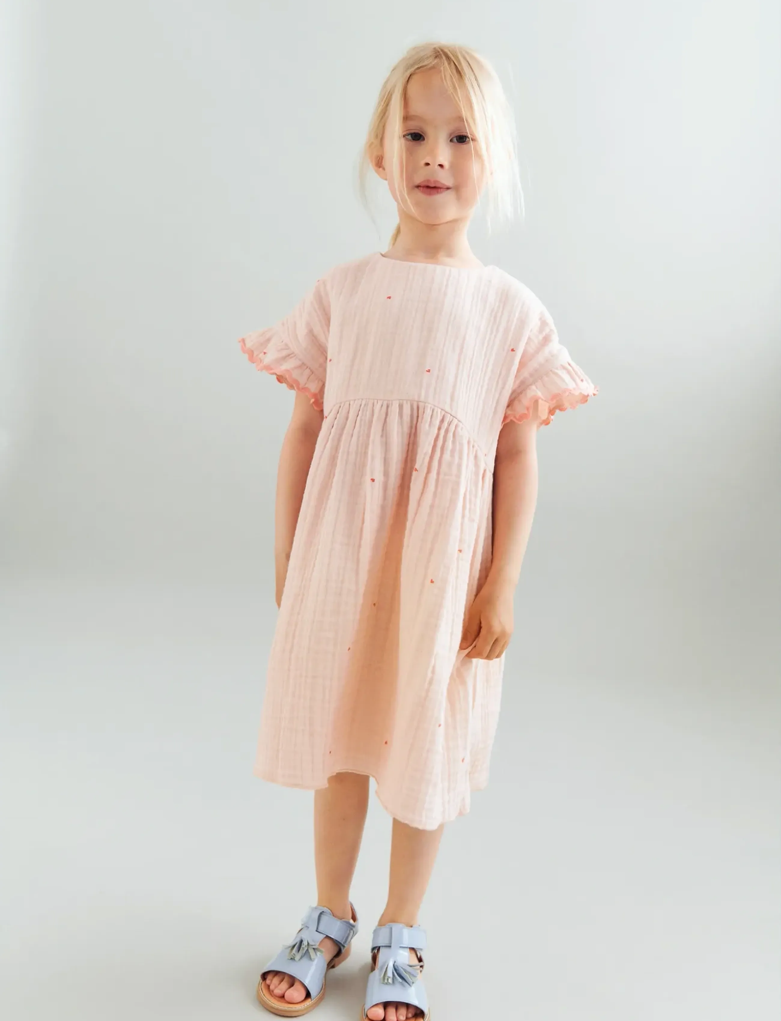 Wheat Dress Lace Thit, 98, Casual Dresses, Rosa - Sleeveless Kinder