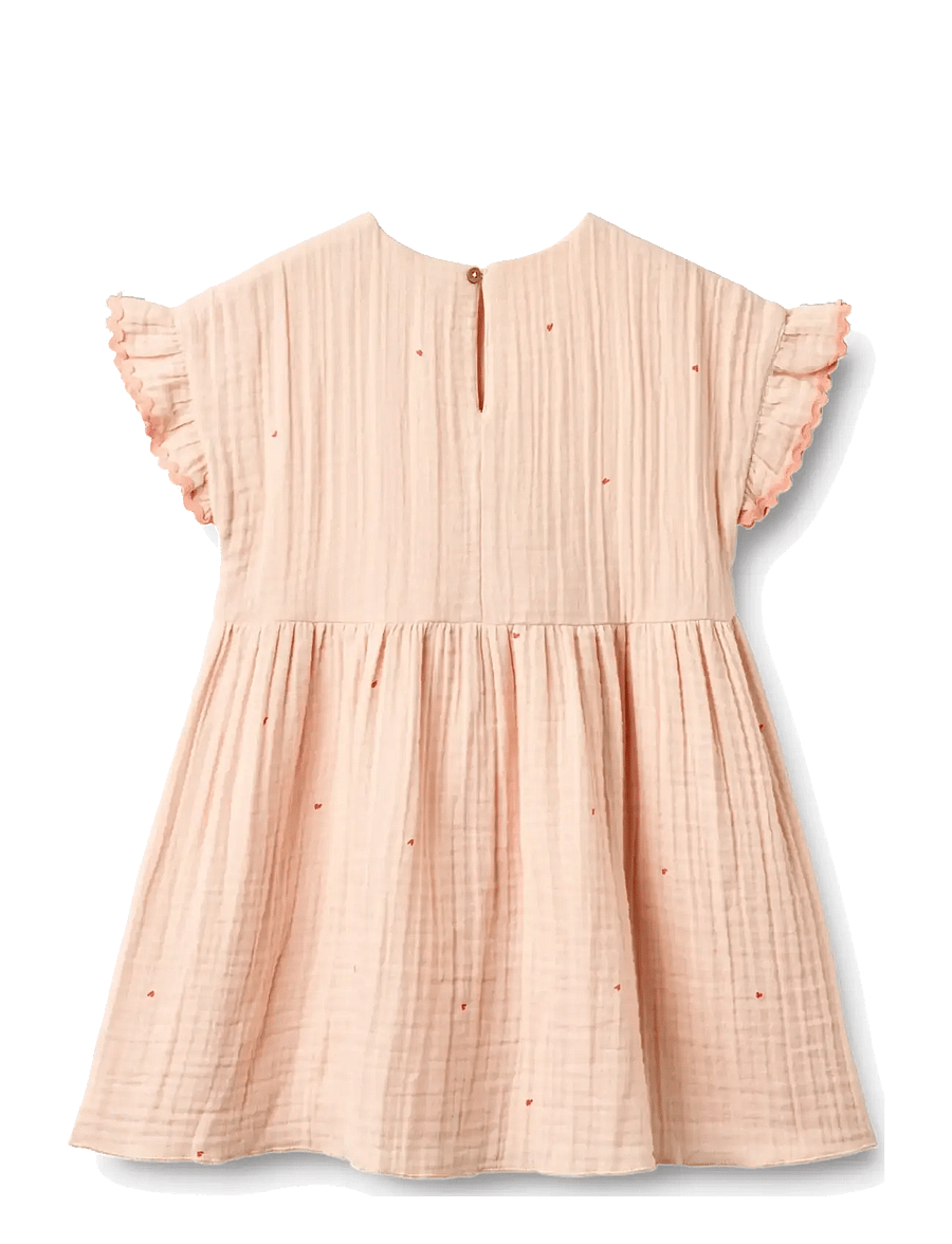 Wheat - Dress Lace Thit - Ärmellose babykleider - powder hearts - 2
