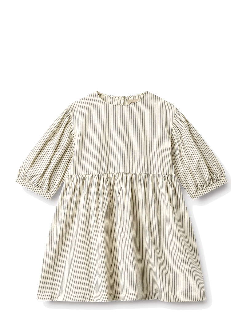 Wheat - Dress 3/4 Sleeve Magda - langärmelige freizeitkleider - dark blue stripe - 0