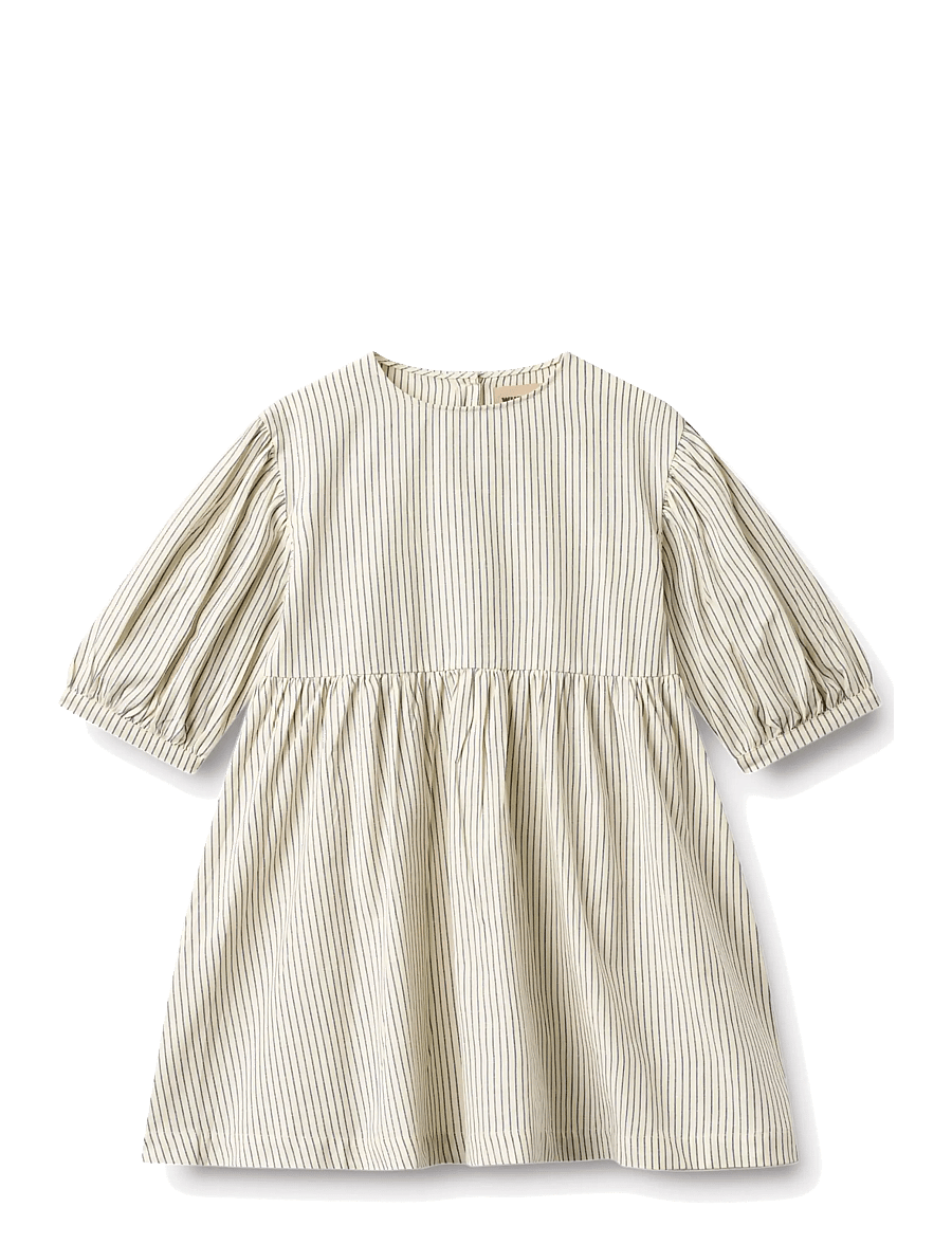 Wheat - Dress 3/4 Sleeve Magda - langärmelige freizeitkleider - dark blue stripe - 0