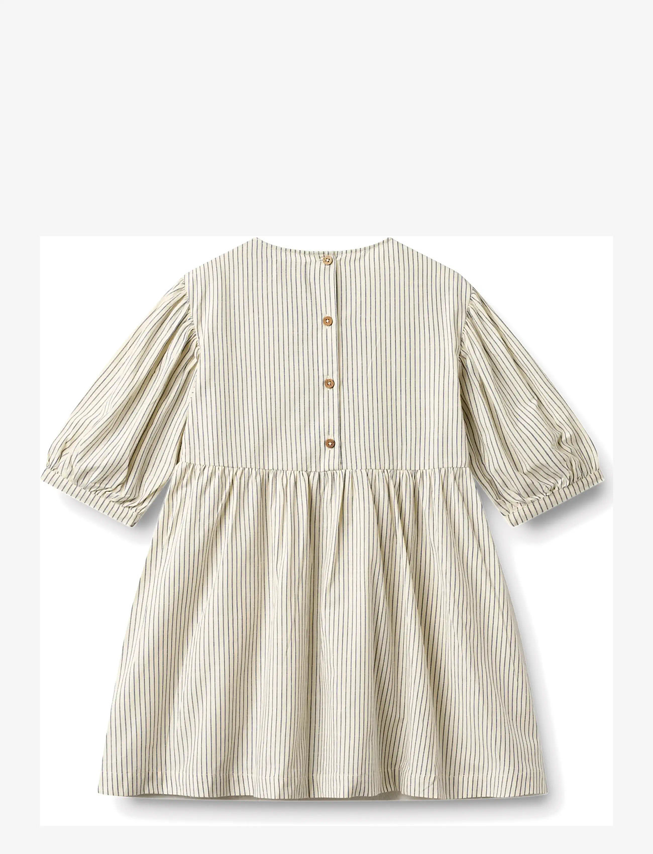 Wheat - Dress 3/4 Sleeve Magda - langärmelige freizeitkleider - dark blue stripe - 1