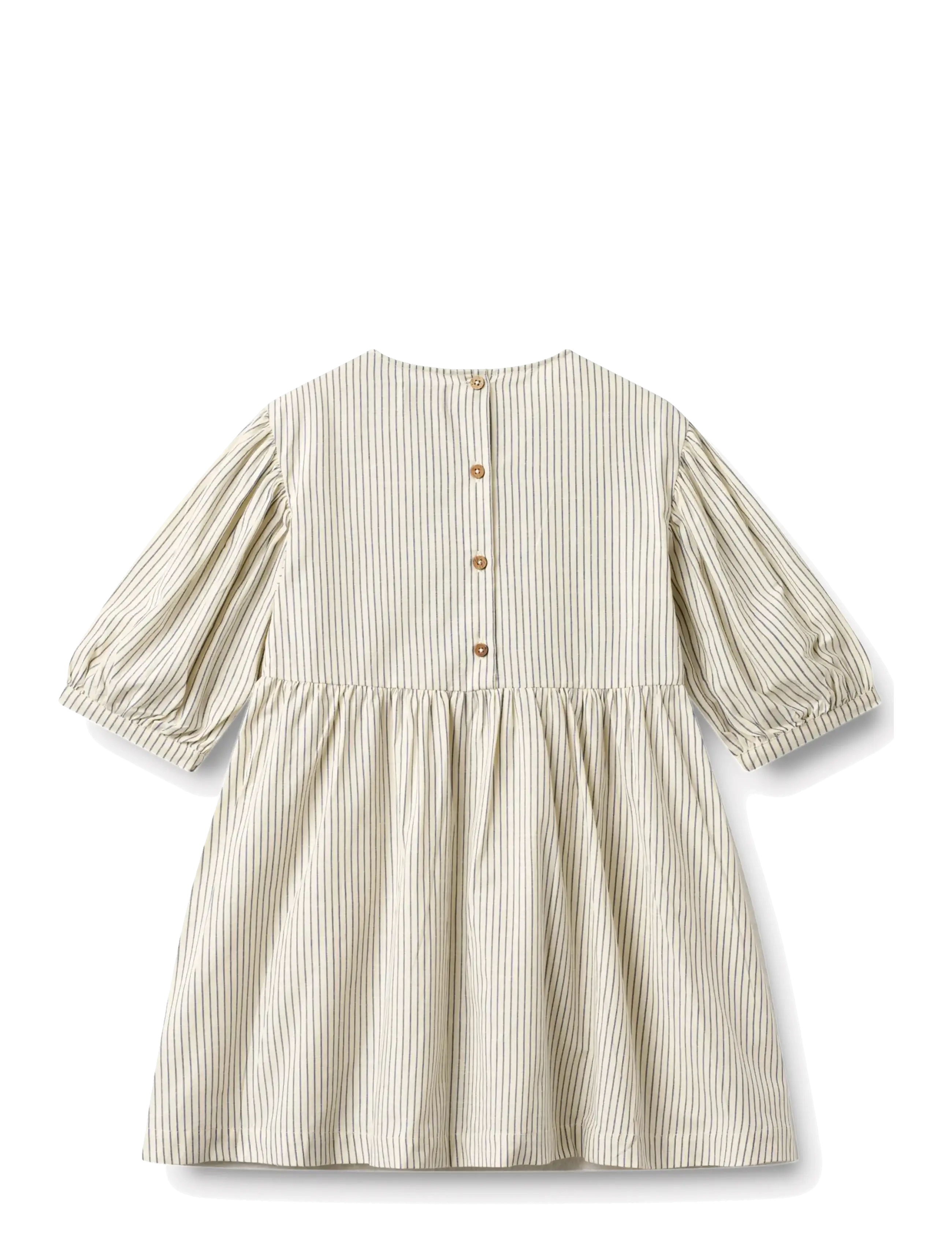 Wheat - Dress 3/4 Sleeve Magda - long-sleeved casual dresses - dark blue stripe - 1