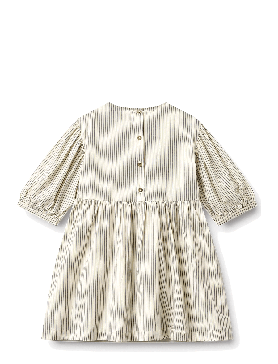 Wheat - Dress 3/4 Sleeve Magda - langärmelige freizeitkleider - dark blue stripe - 1
