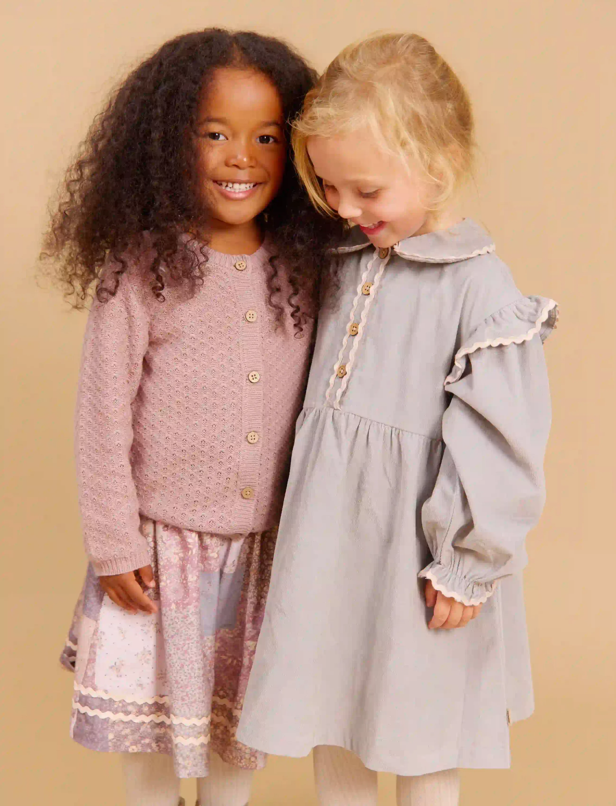 Wheat Dress L/S Alissa - Robes - SLIGHTLY BLUE / blue