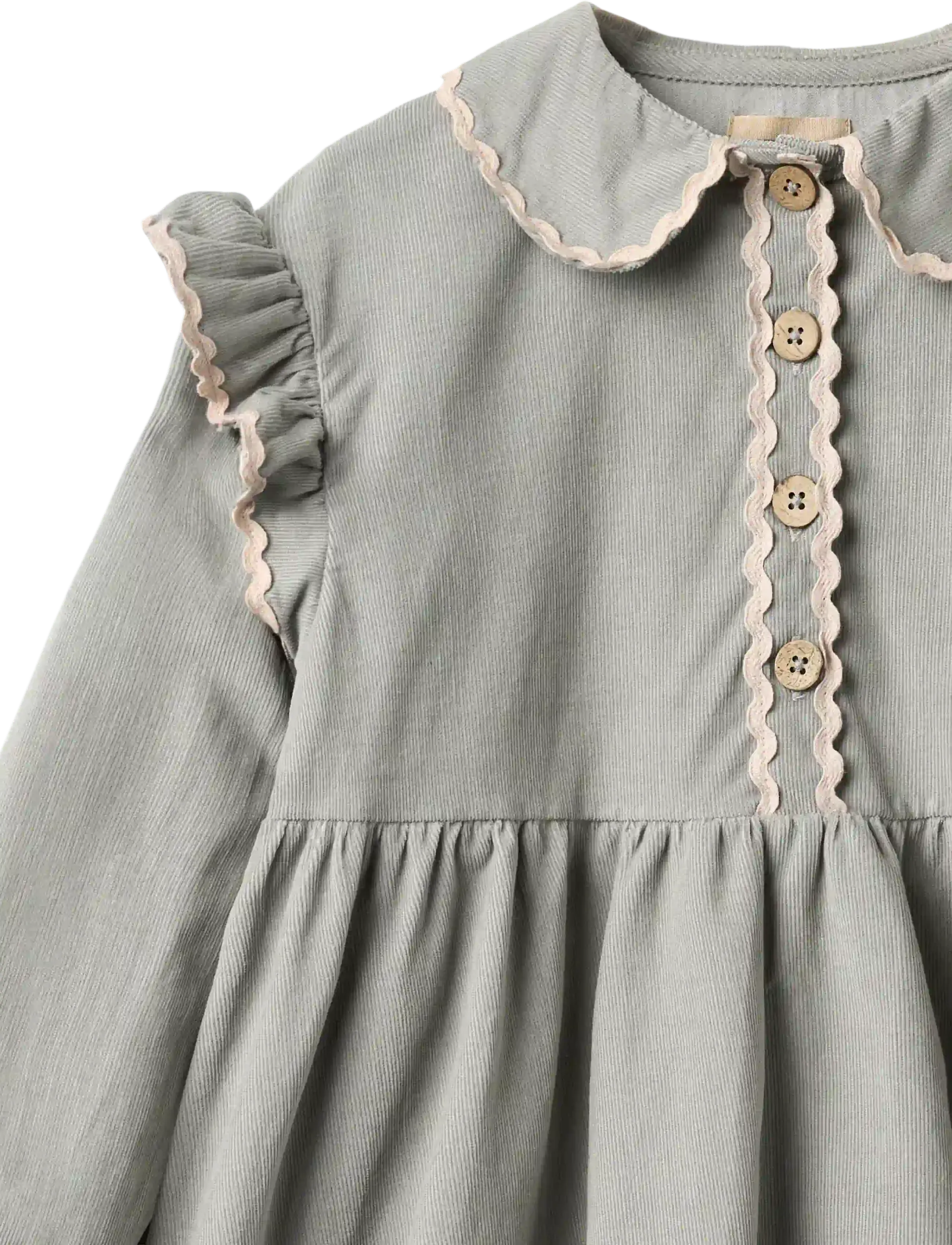 Wheat - Dress L/S Alissa - slightly blue - 3