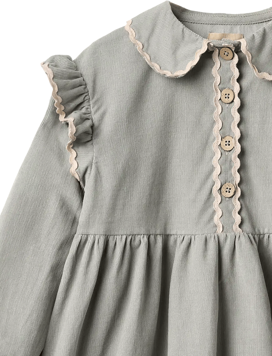 Wheat - Dress L/S Alissa - slightly blue - 3