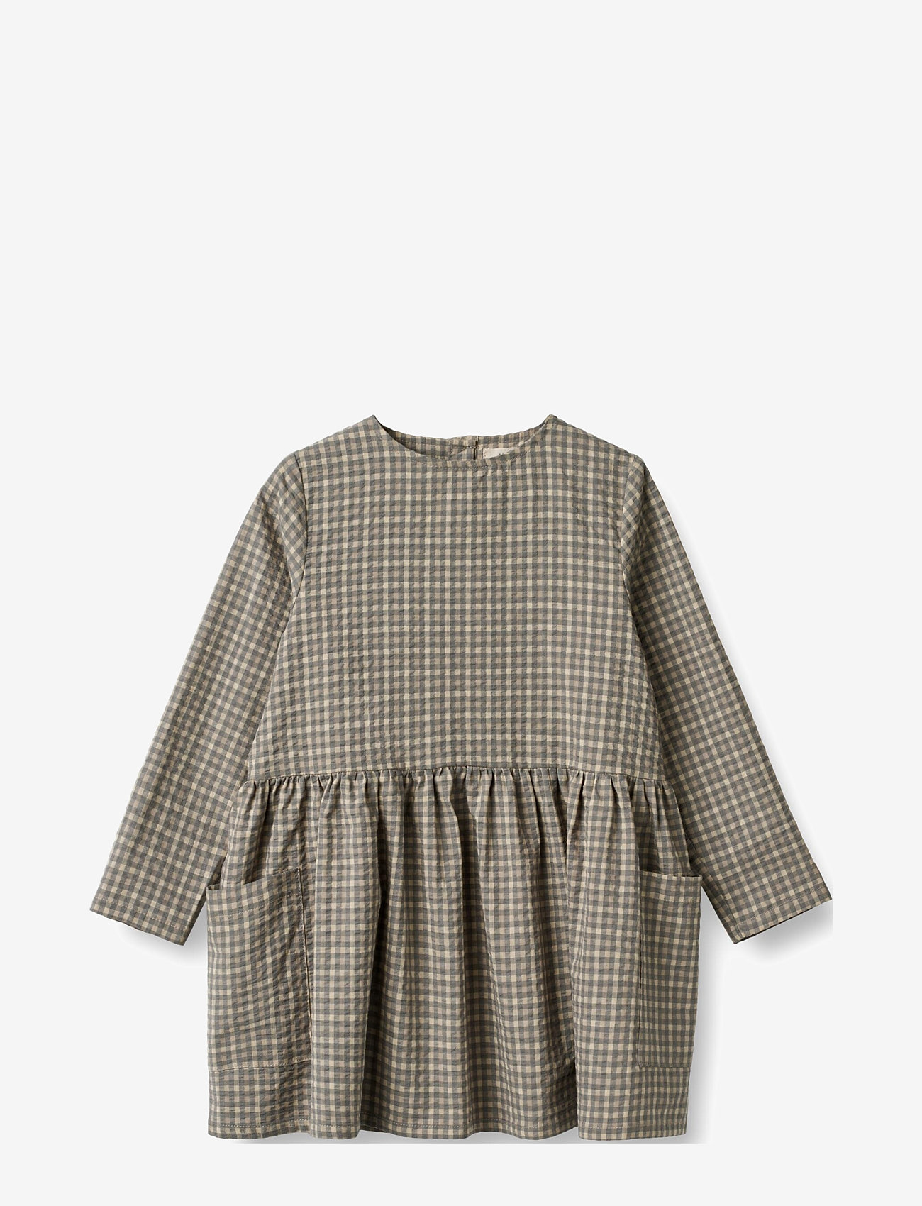 Wheat - Dress Aima - autumn sky check - 0