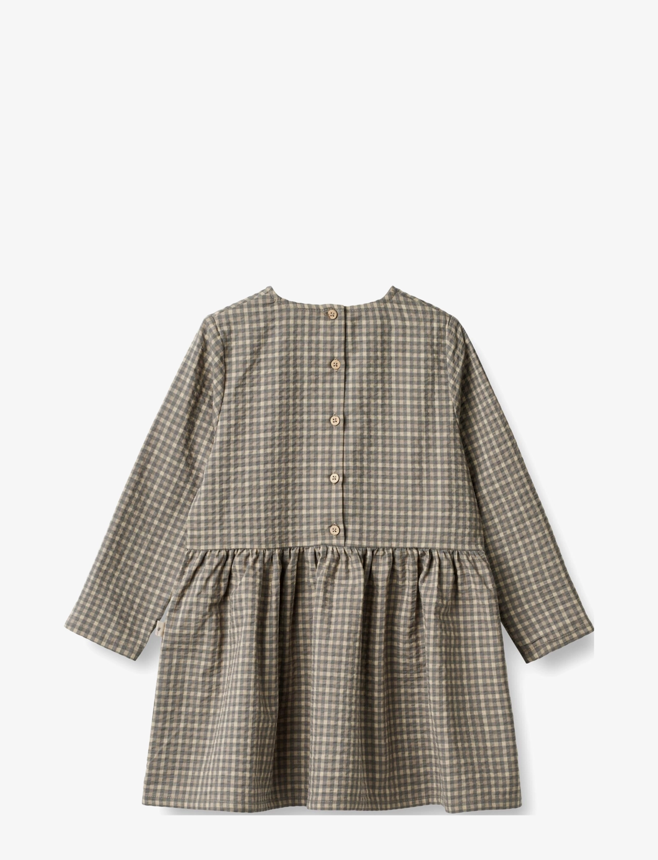 Wheat - Dress Aima - autumn sky check - 1