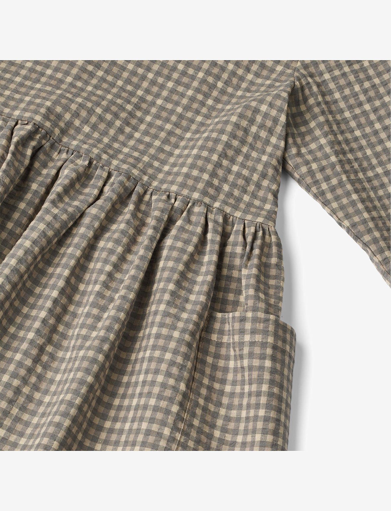 Wheat - Dress Aima - autumn sky check - 2