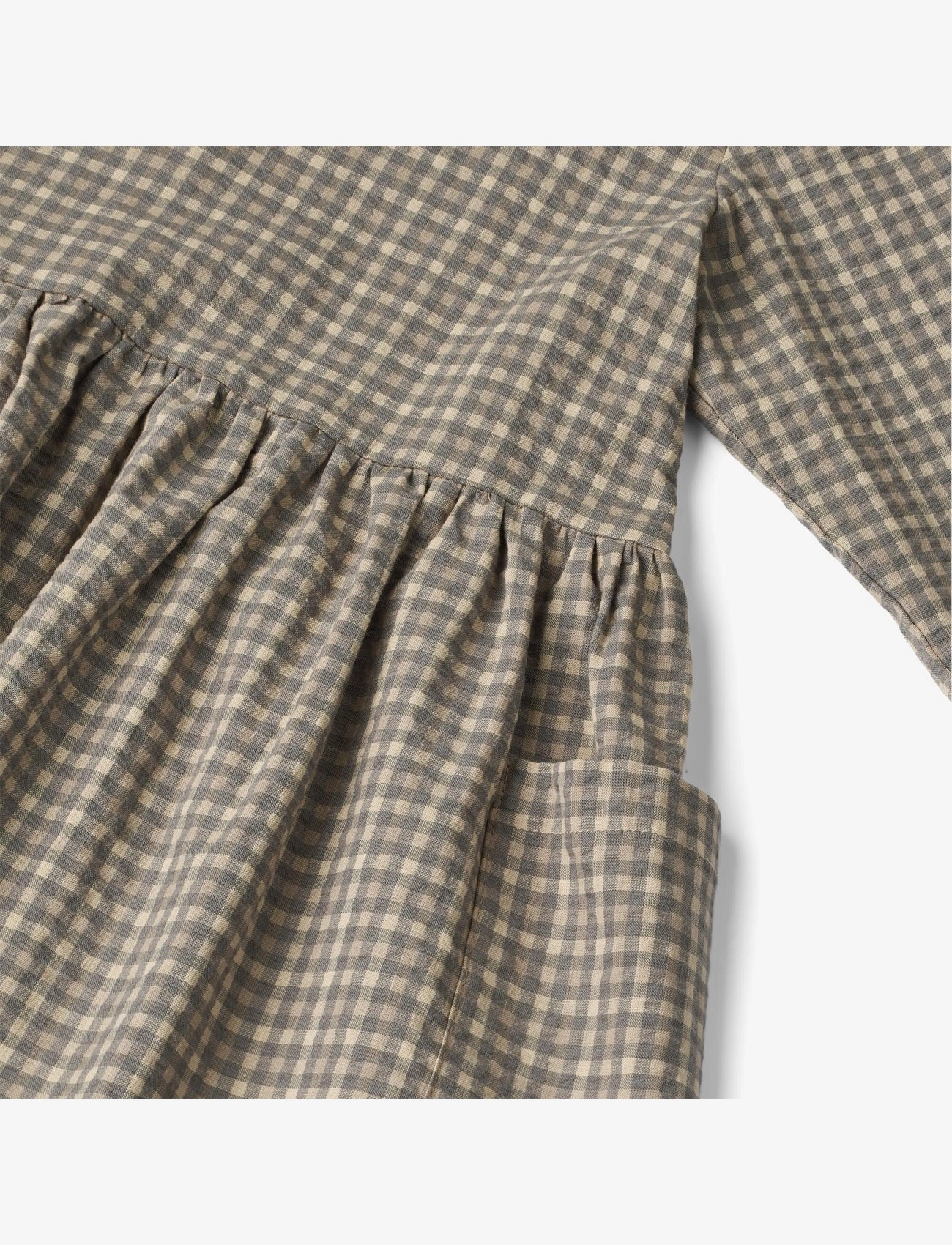 Wheat - Dress Aima - autumn sky check - 2