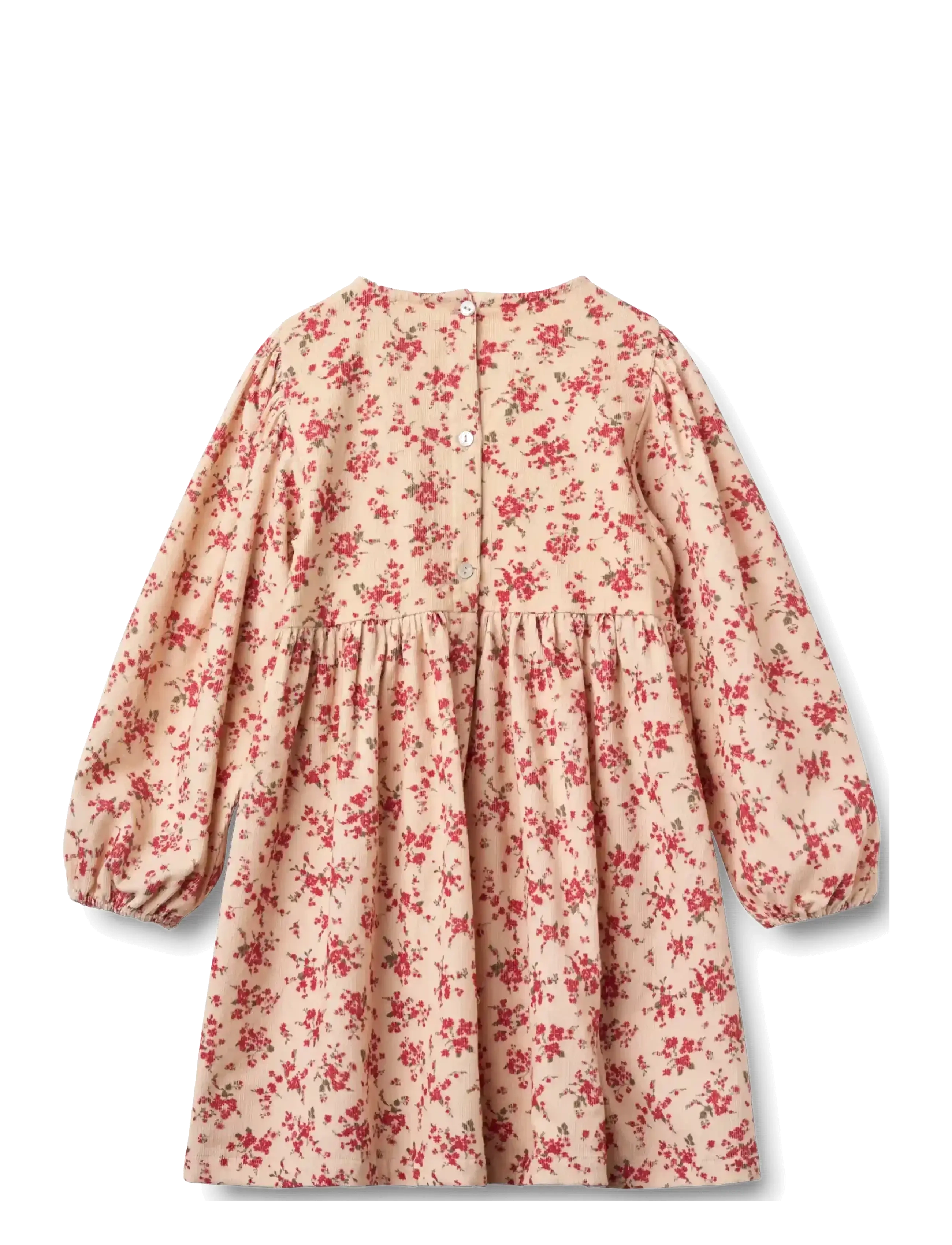 Wheat - Dress L/S Sylvia - langärmelige babykleider - almond peach flowers - 1