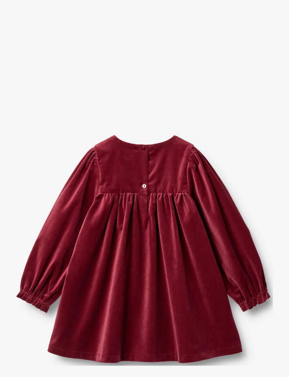 Wheat - Dress L/S Elvira - långärmade vardagsklänningar - ruby red - 1