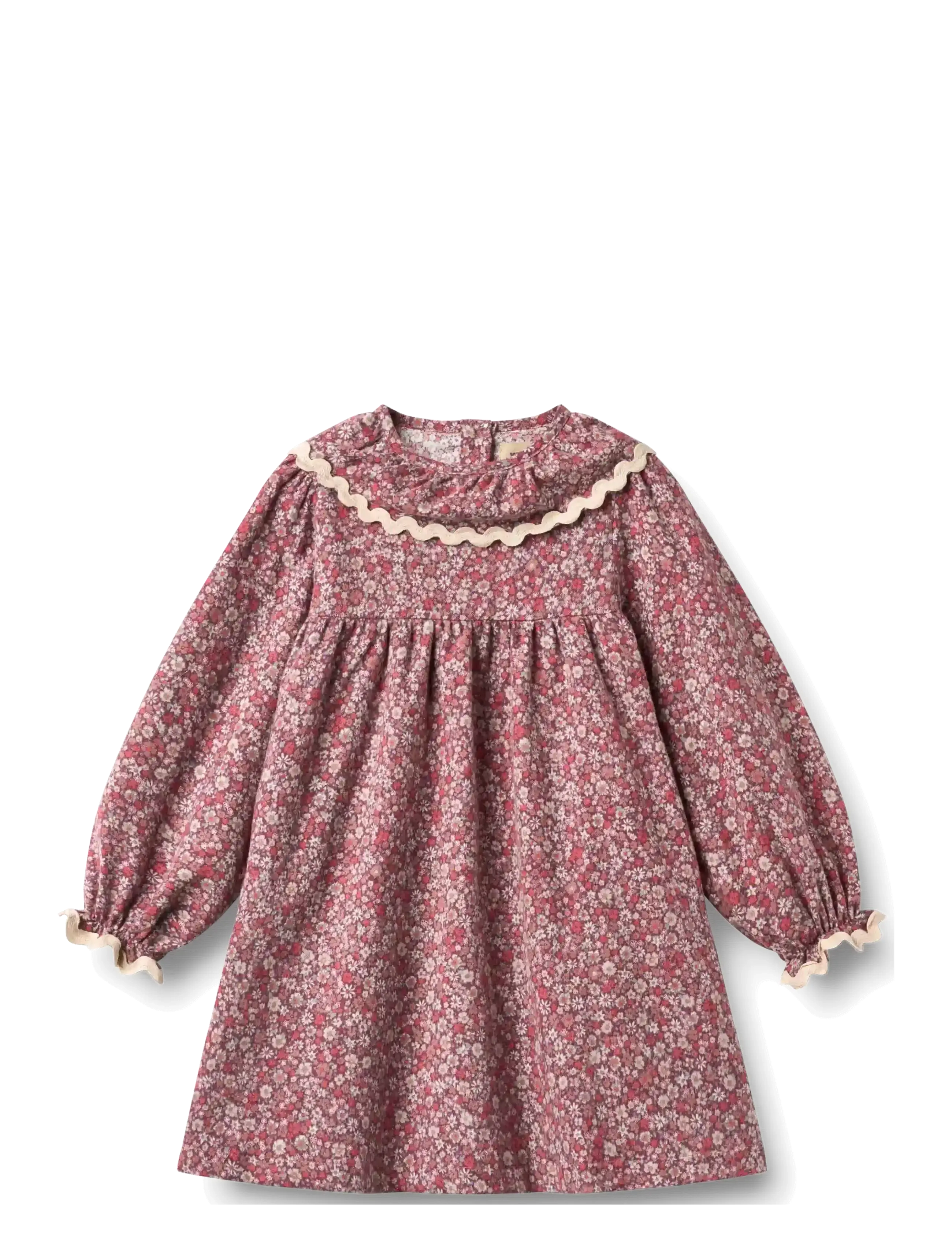 Wheat Dress L/S Collar Elvira - Dresses & skirts - GRAPE FLOWERS / purple