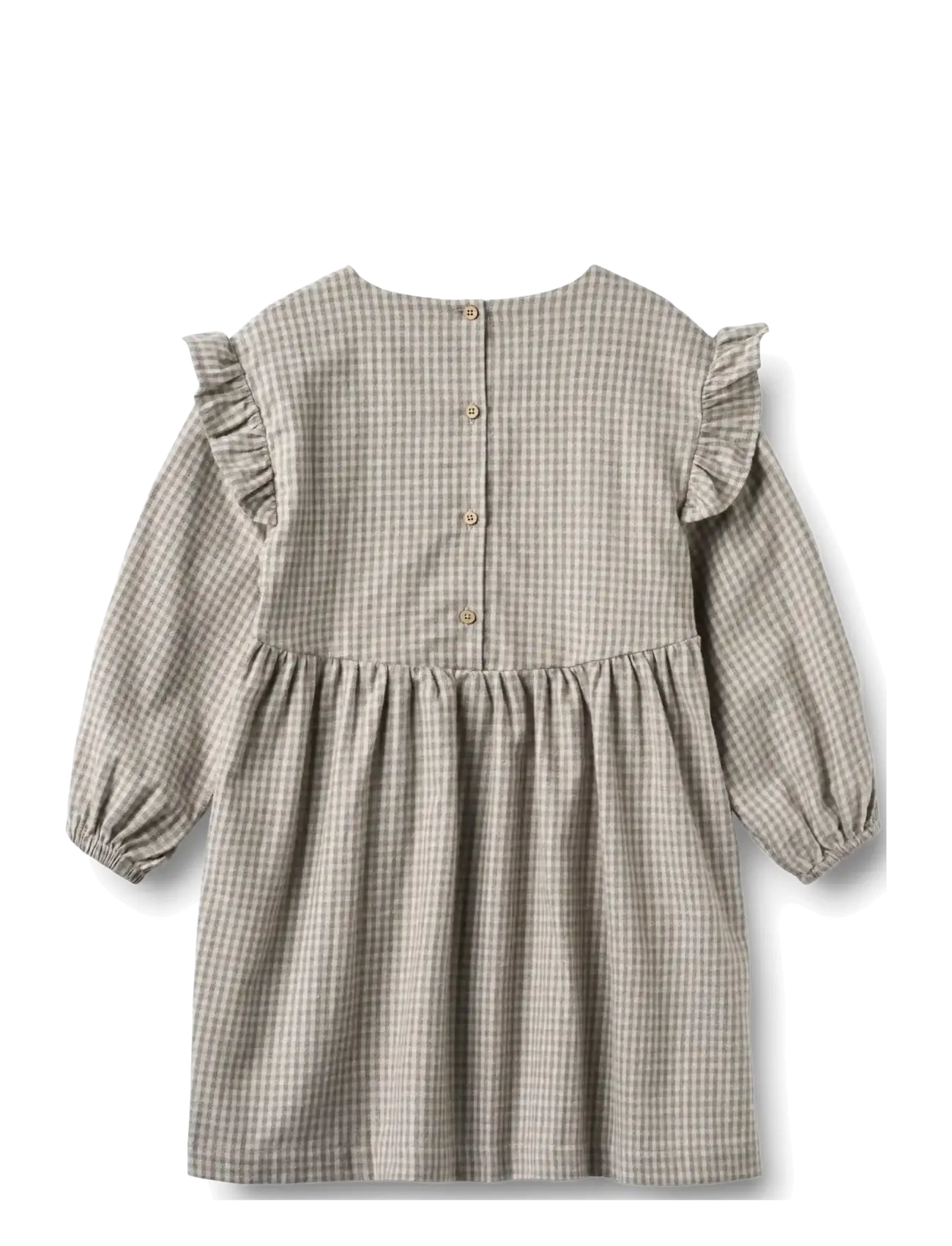 Wheat - Dress Gro - langærmede hverdagskjoler - greybrown check - 2