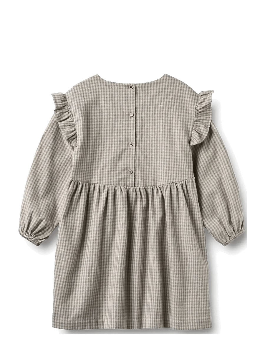 Wheat - Dress Gro - langärmelige freizeitkleider - greybrown check - 2