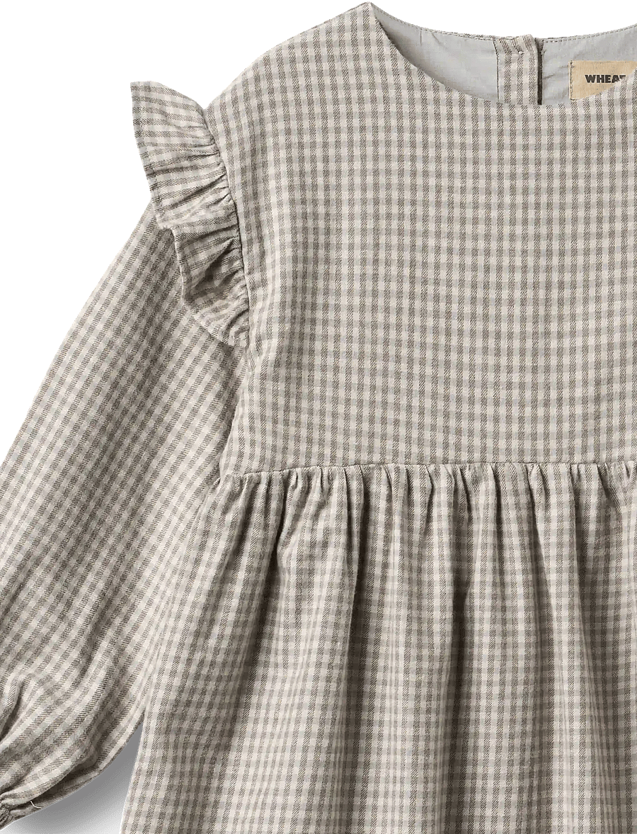 Wheat - Dress Gro - langärmelige freizeitkleider - greybrown check - 4