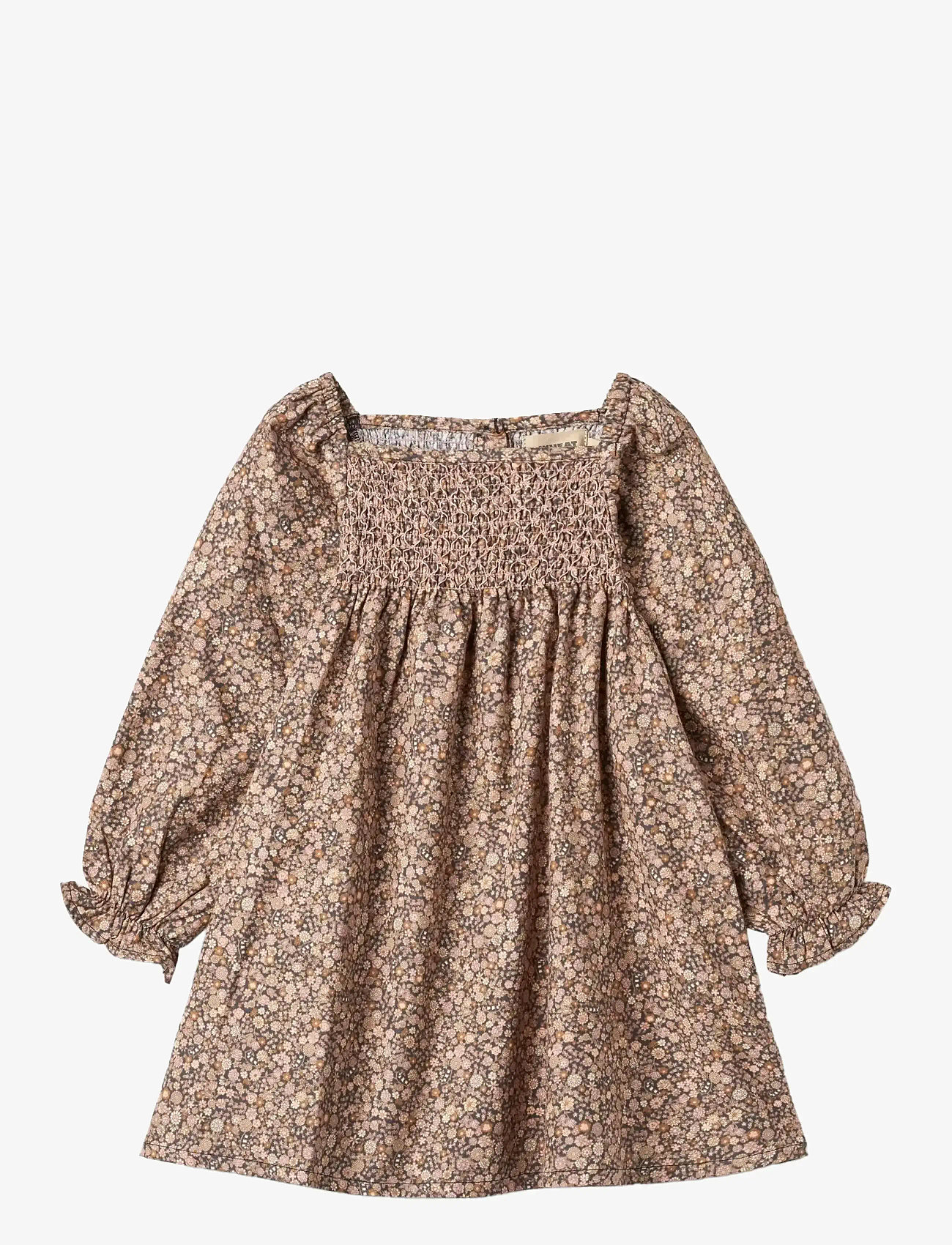 Wheat - Dress L/S Bella - long-sleeved casual dresses - black sea garden - 1