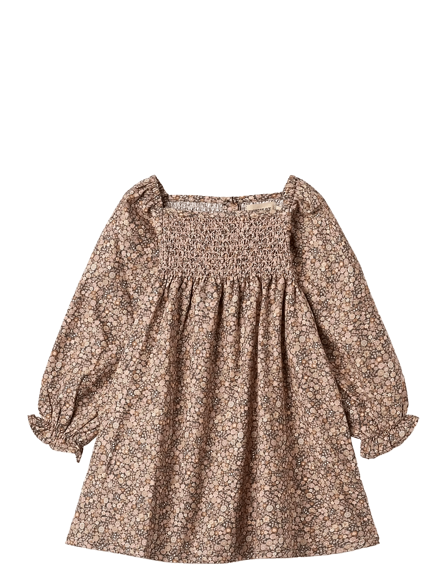 Wheat - Dress L/S Bella - black sea garden - 1