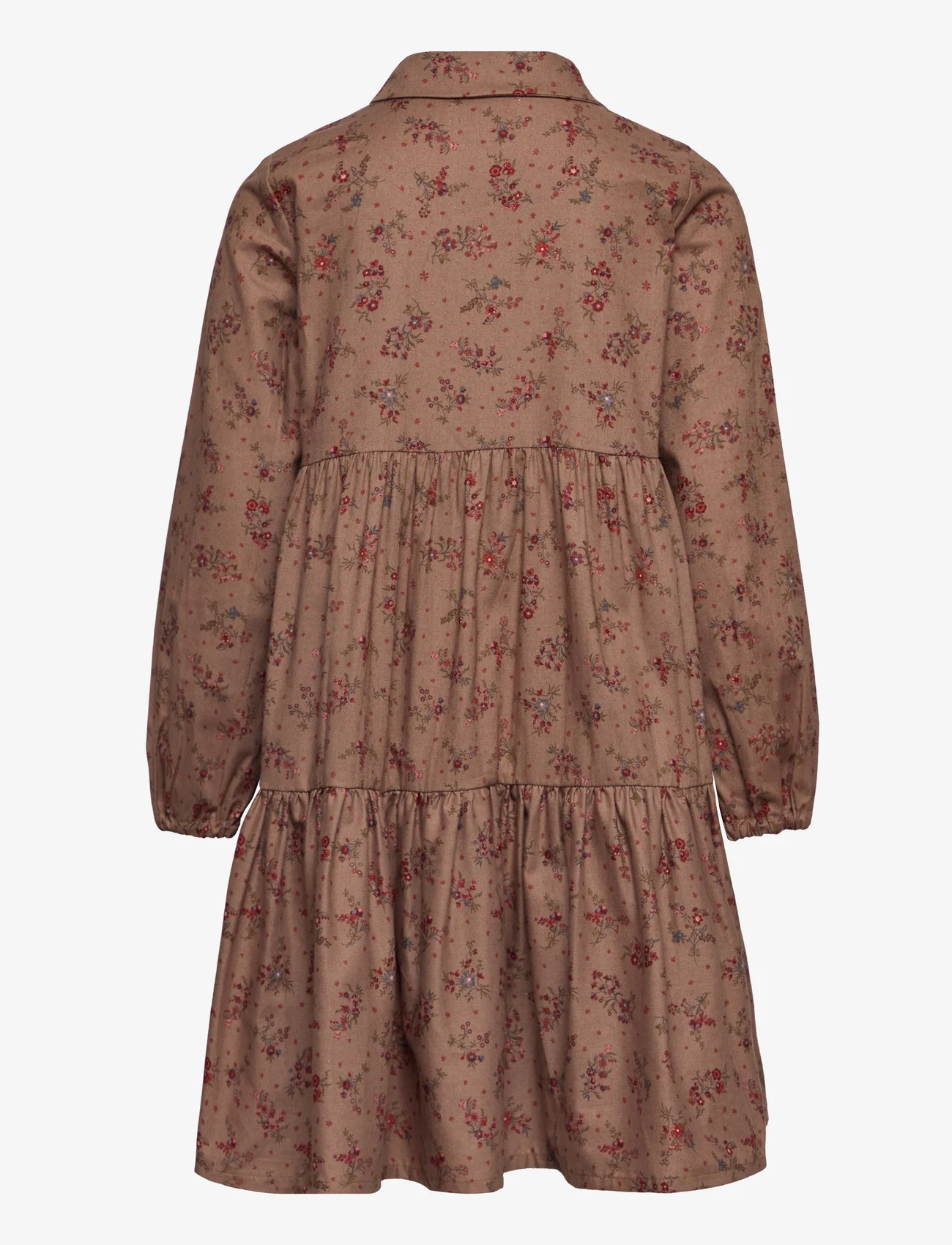 Wheat - Dress Felucca - sukienki codzienne z długim rękawem - berry dust flowers - 1