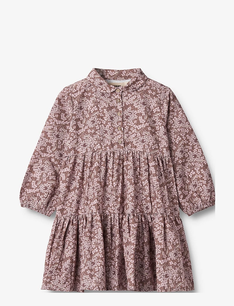 Wheat - Dress L/S Felucca - langärmelige freizeitkleider - hydrangeas - 0