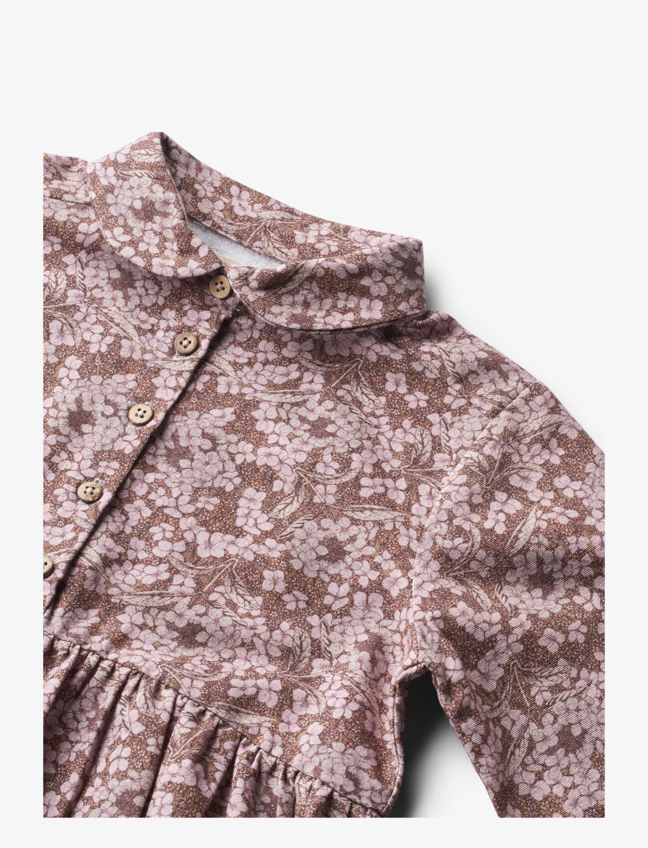 Wheat - Dress L/S Felucca - hydrangeas - 2