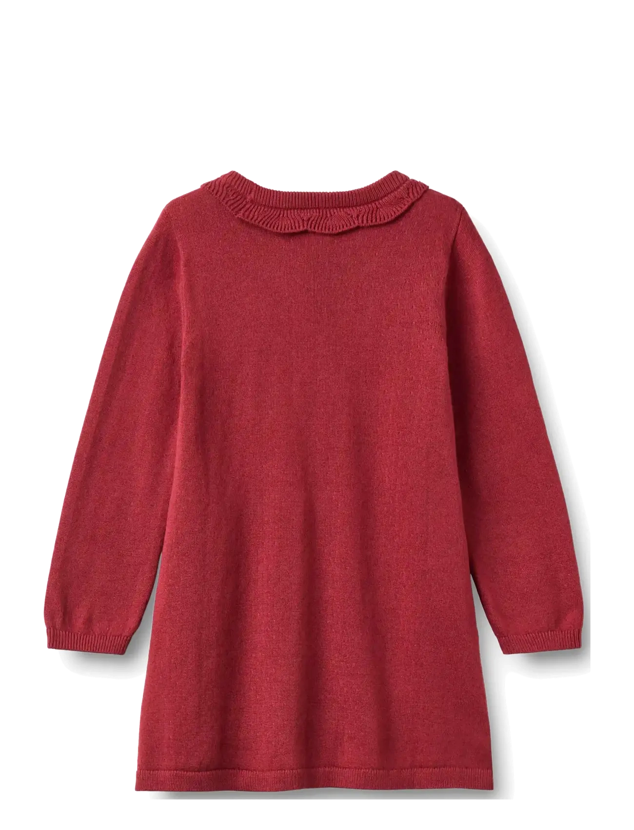 Wheat - Knit dress L/S Nannie - langärmelige babykleider - red cherry - 1