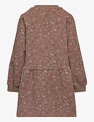 Wheat - Sweat Dress Zenia - long-sleeved casual dresses - cocoa brown meadow - 1