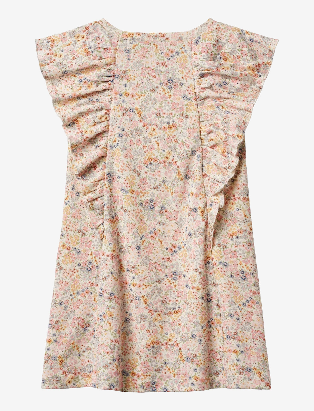 Wheat - Jersey Dress Ruffle Shirley - Ärmlösa vardagsklänningar - bright flowers - 1