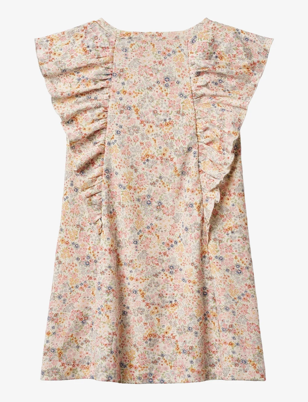 Wheat - Jersey Dress Ruffle Shirley - Ärmellose freizeitkleider - bright flowers - 1