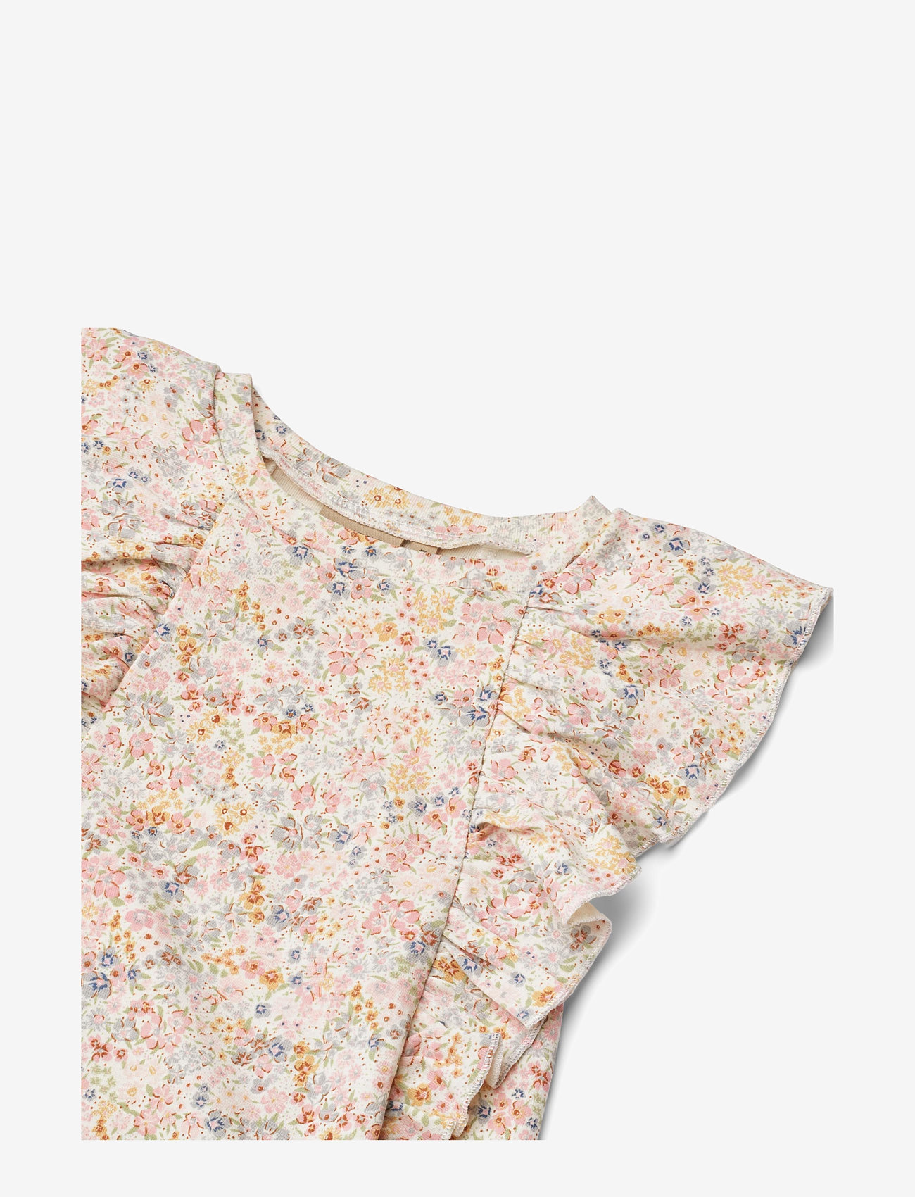 Wheat - Jersey Dress Ruffle Shirley - Ärmlösa vardagsklänningar - bright flowers - 2