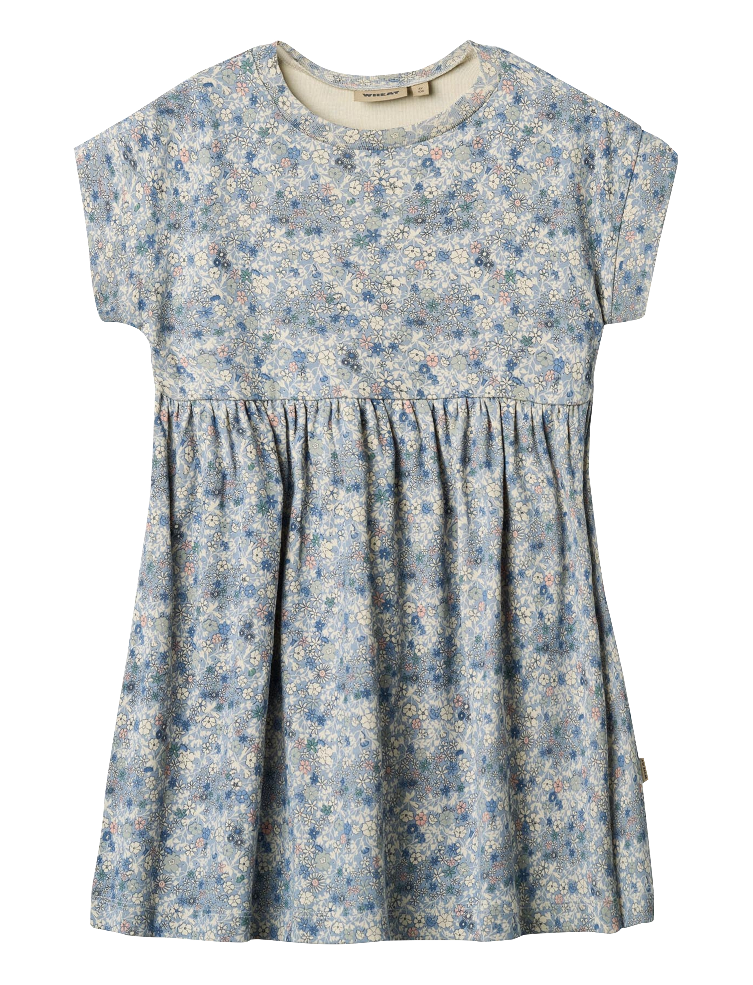 WHEAT Jersey Kleid S/S Emilie Blau - 110 - Kinder