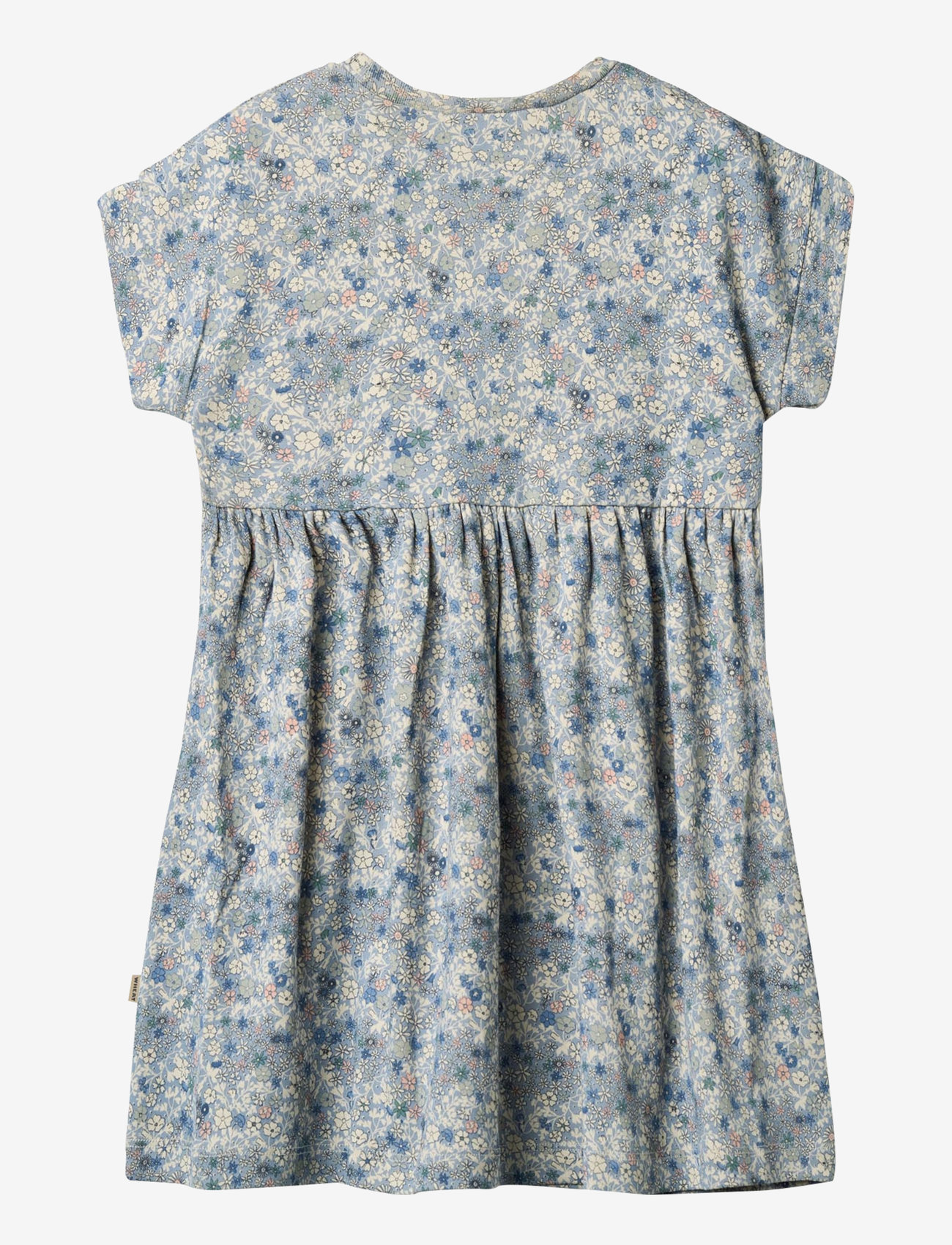 Wheat - Jersey Dress S/S Emilie - kurzärmelige freizeitkleider - blue summer flowers - 1
