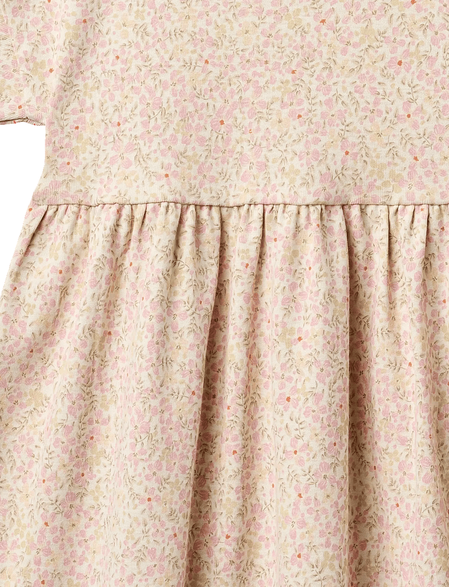 Wheat - Jersey Dress S/S Emilie - kurzärmelige freizeitkleider - coral flowers - 2