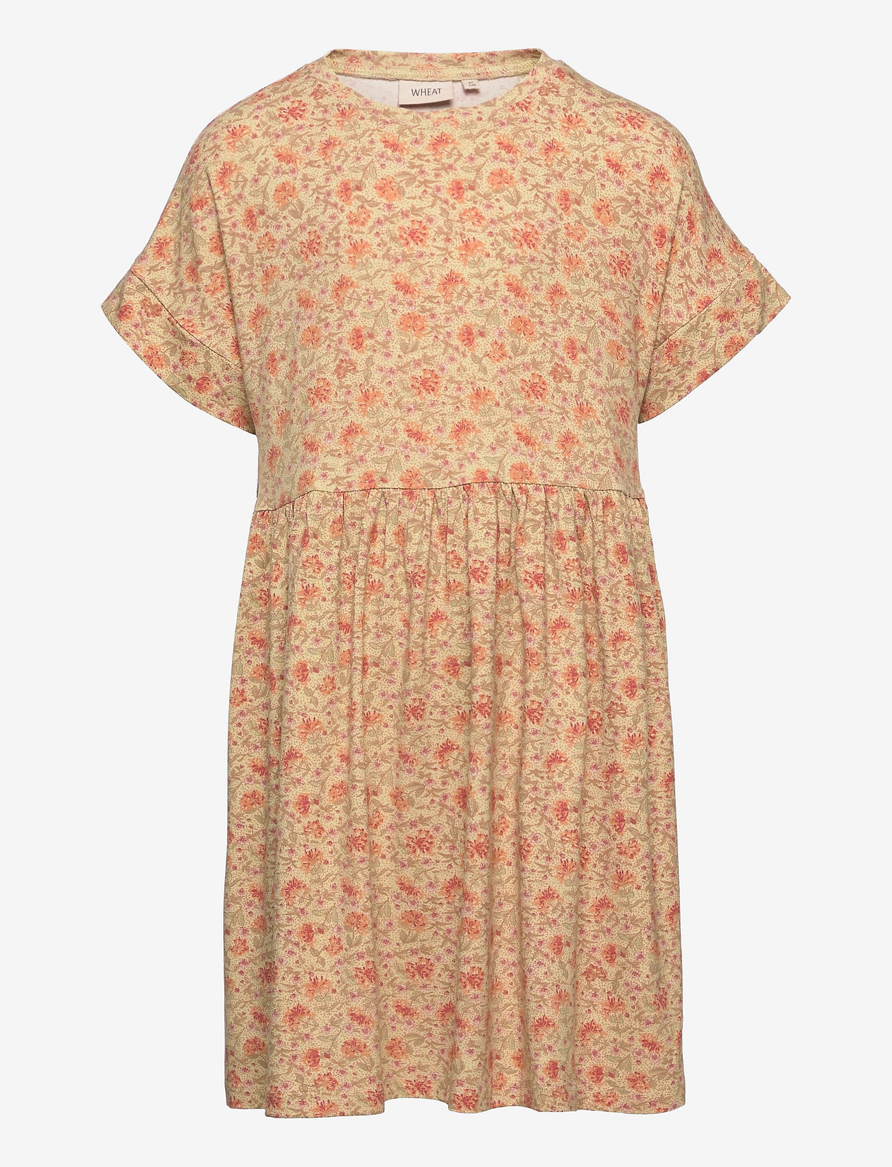 Wheat - Jersey Dress Emilie - kurzärmelige freizeitkleider - honeysuckle - 0