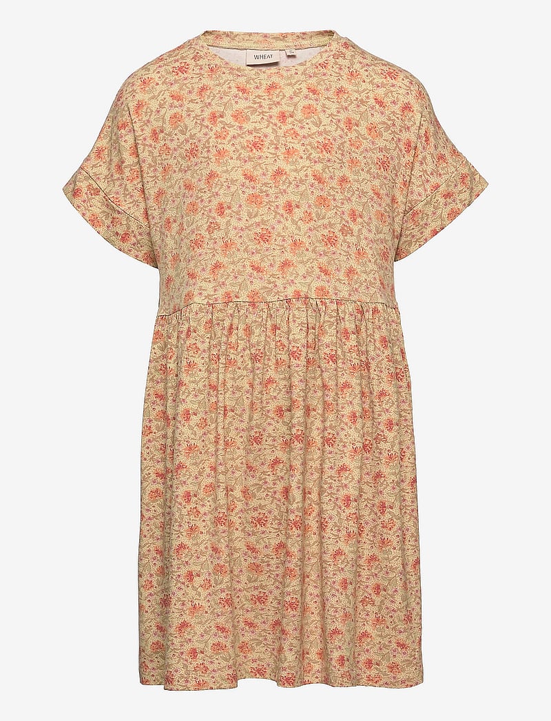 Wheat - Jersey Dress Emilie - kurzärmelige freizeitkleider - honeysuckle - 0