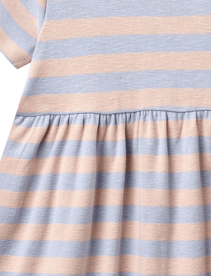Wheat - Jersey Dress S/S Anna - powder stripe - 2