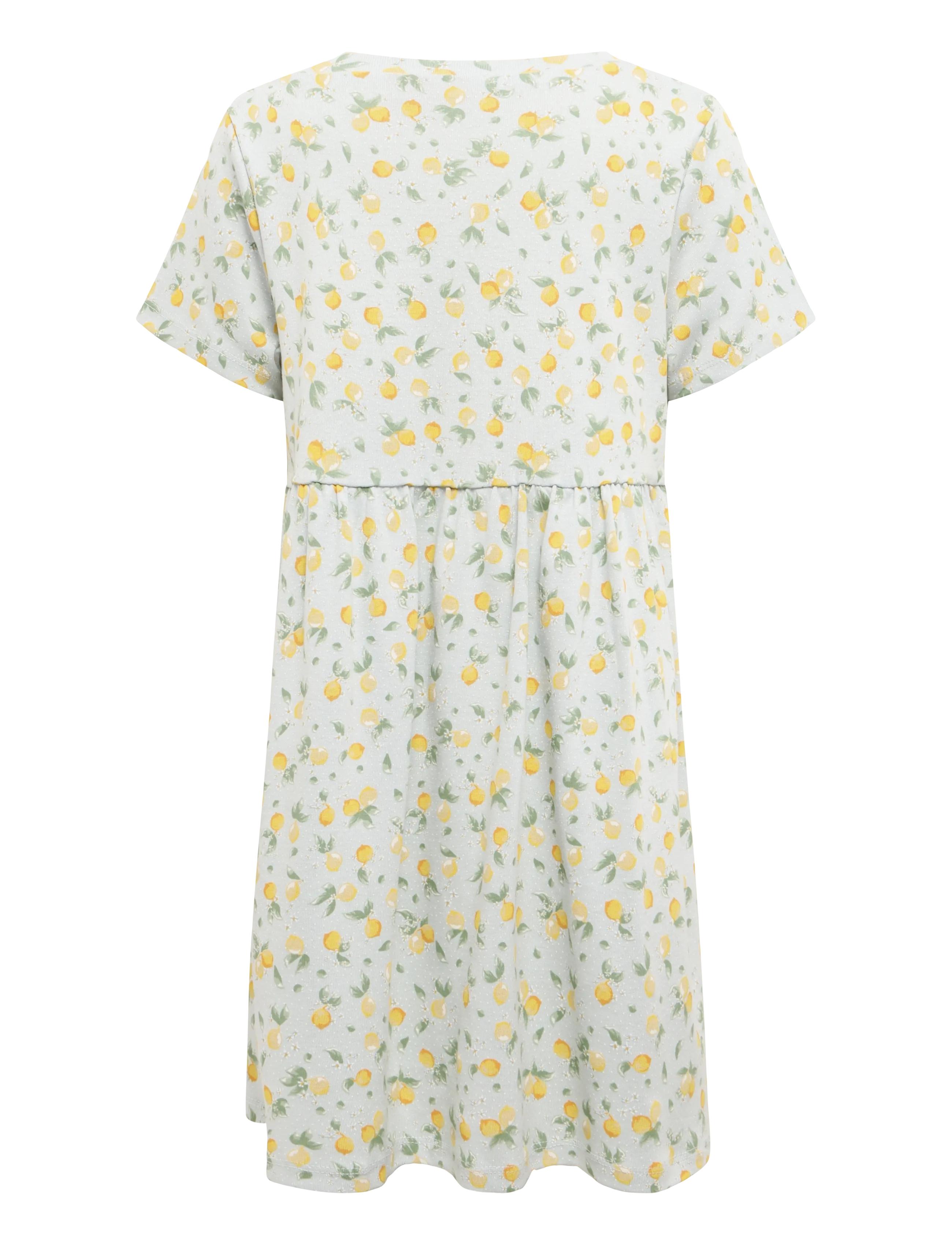 Wheat - Jersey Dress S/S Anna - kortærmede hverdagskjoler - summer blue citrus - 1