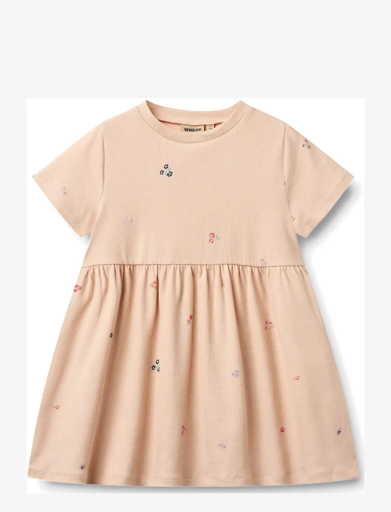 Wheat - Jersey Dress Anna - casual jurken met korte mouwen - rose flowers - 0