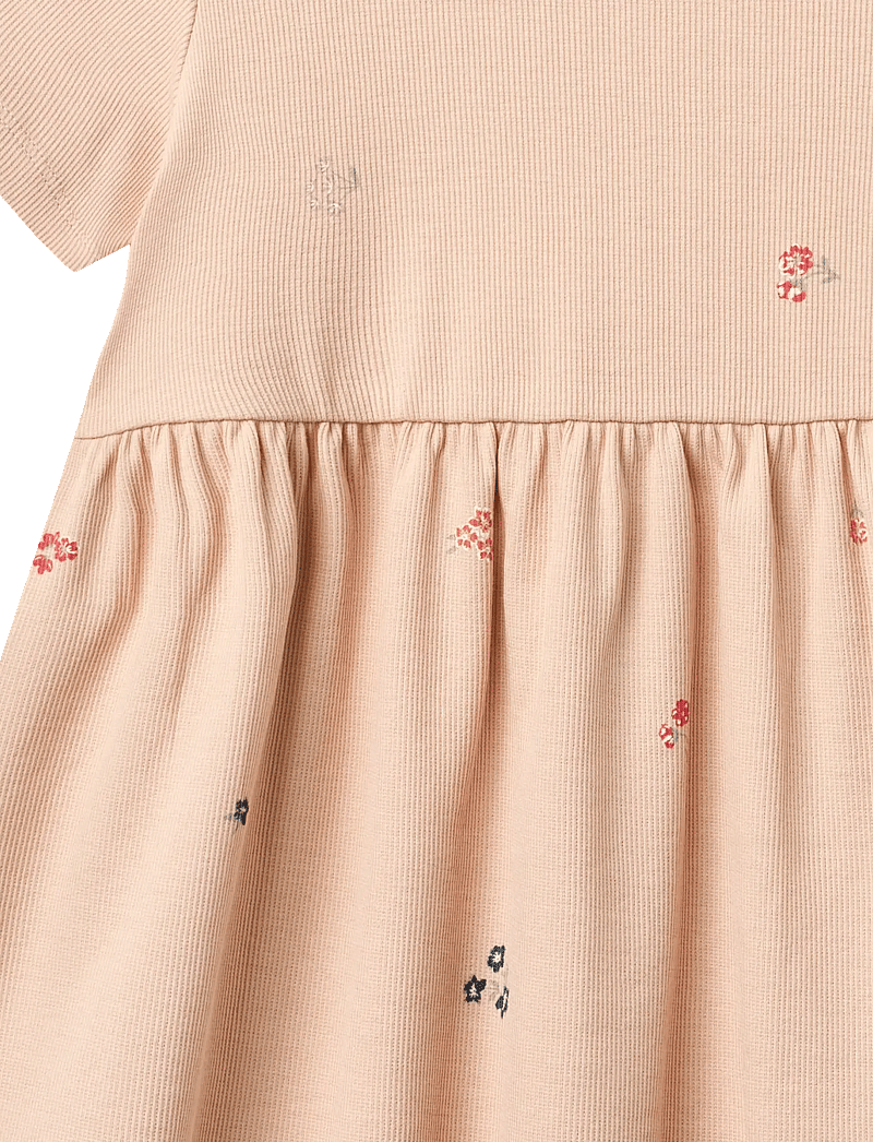 Wheat - Jersey Dress Anna - casual jurken met korte mouwen - rose flowers - 2