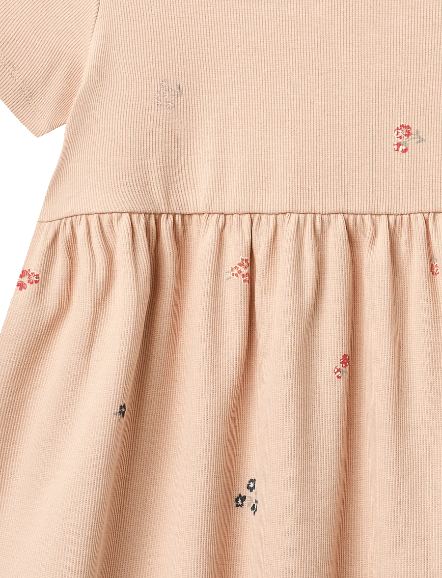 Wheat - Jersey Dress Anna - klänningar - rose flowers - 2