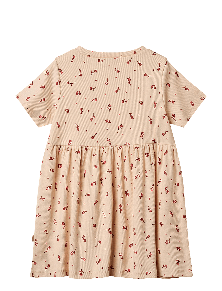 Wheat - Jersey Dress Anna - robes décontractées à manches courtes - rose water flowers - 1