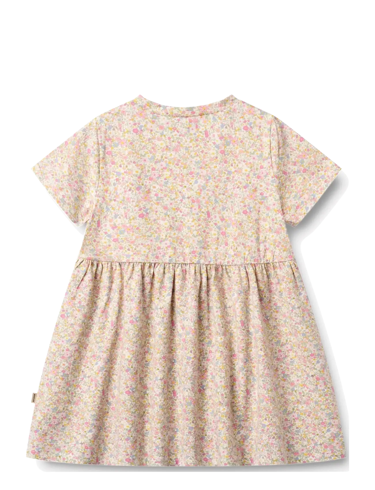 Wheat - Jersey dress S/S Anna - lühikeste varrukatega vabaaja kleidid - blush flower meadow - 1