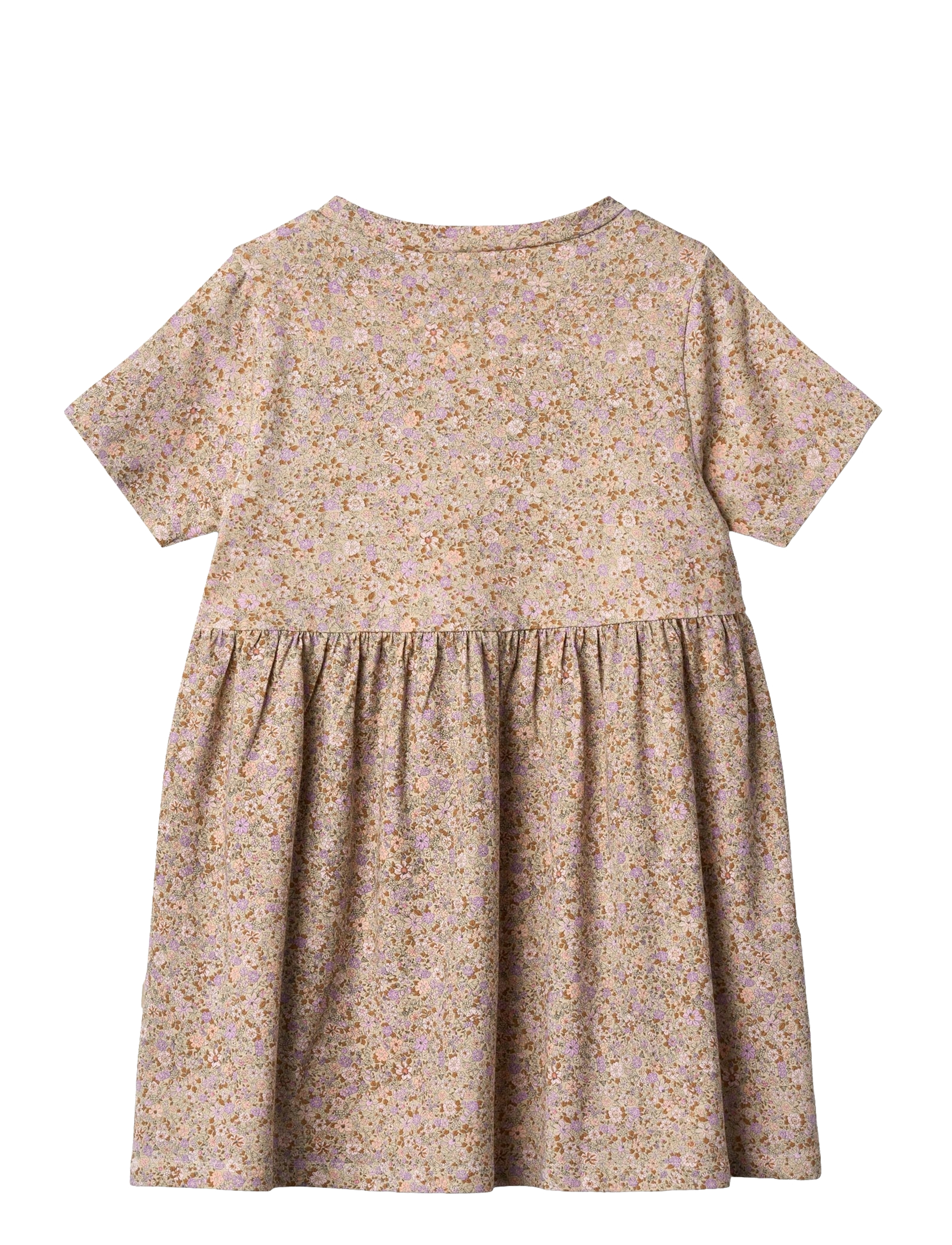 Wheat - Jersey dress S/S Anna - kurzärmelige freizeitkleider - lilac flower meadow - 1
