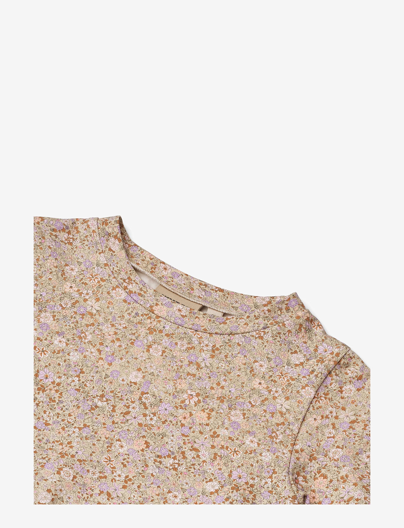 Wheat - Jersey dress S/S Anna - lühikeste varrukatega vabaaja kleidid - lilac flower meadow - 2