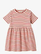 Jersey Dress S/S Anna - RED STRIPE