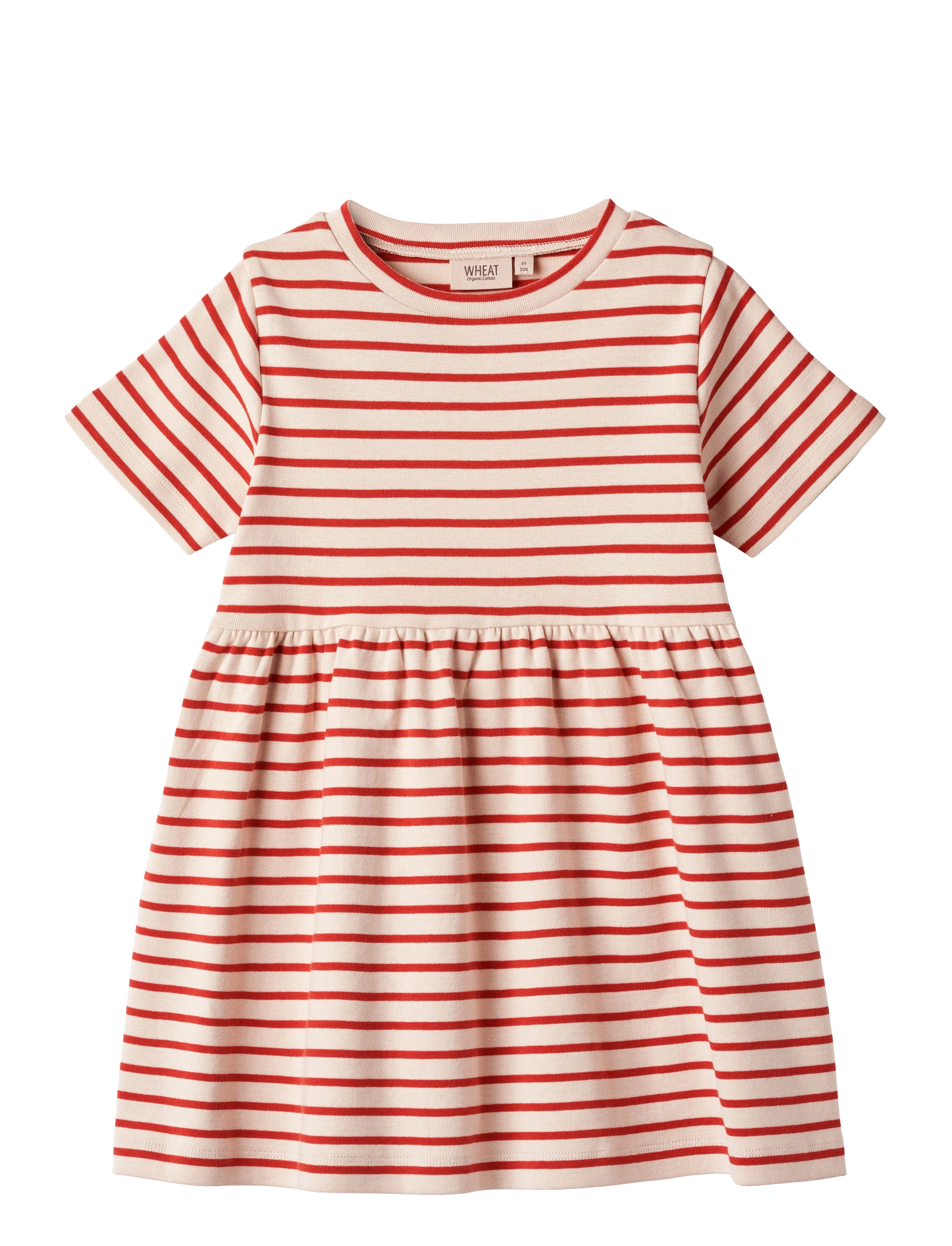 Jersey Dress S/S Anna - RED STRIPE